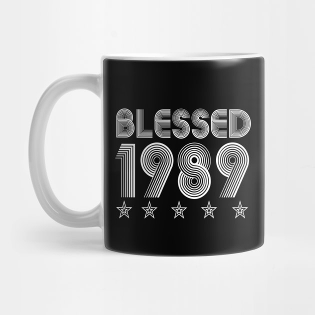 Blessed 1989 Vintage 70s Retro Birthday Thanksgiving Gift 1989 by sacredoriginals